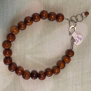 Koa Wood Bracelet  (w/ adjustable closure)